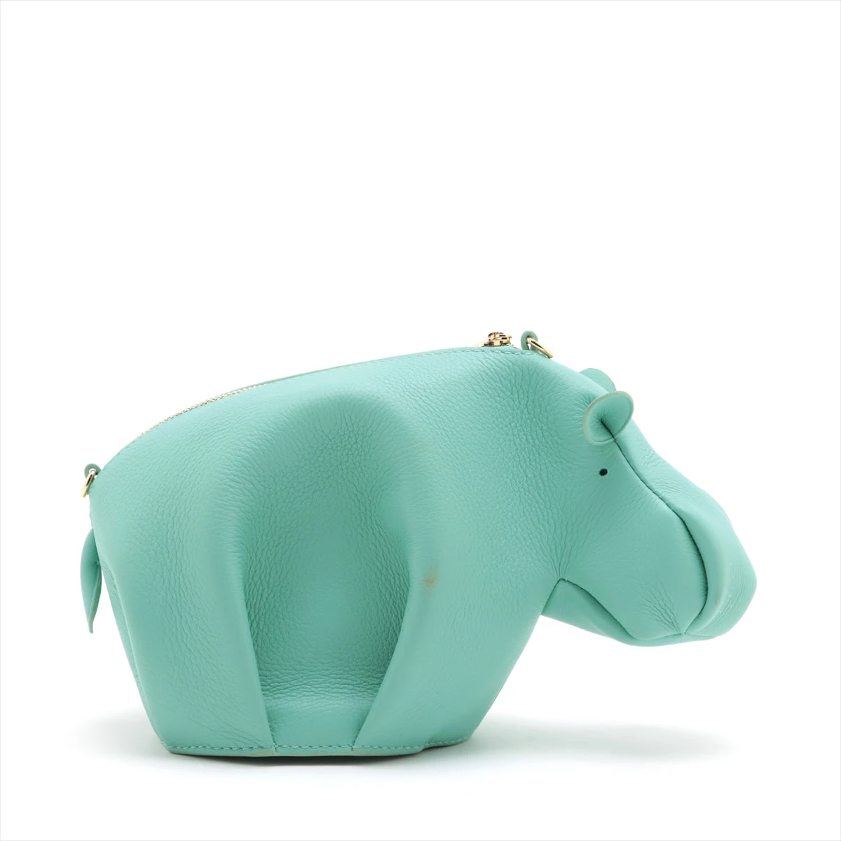 ロエベ カバ レザー 2WAYショルダーバッグ グリーン A2864422｜中古