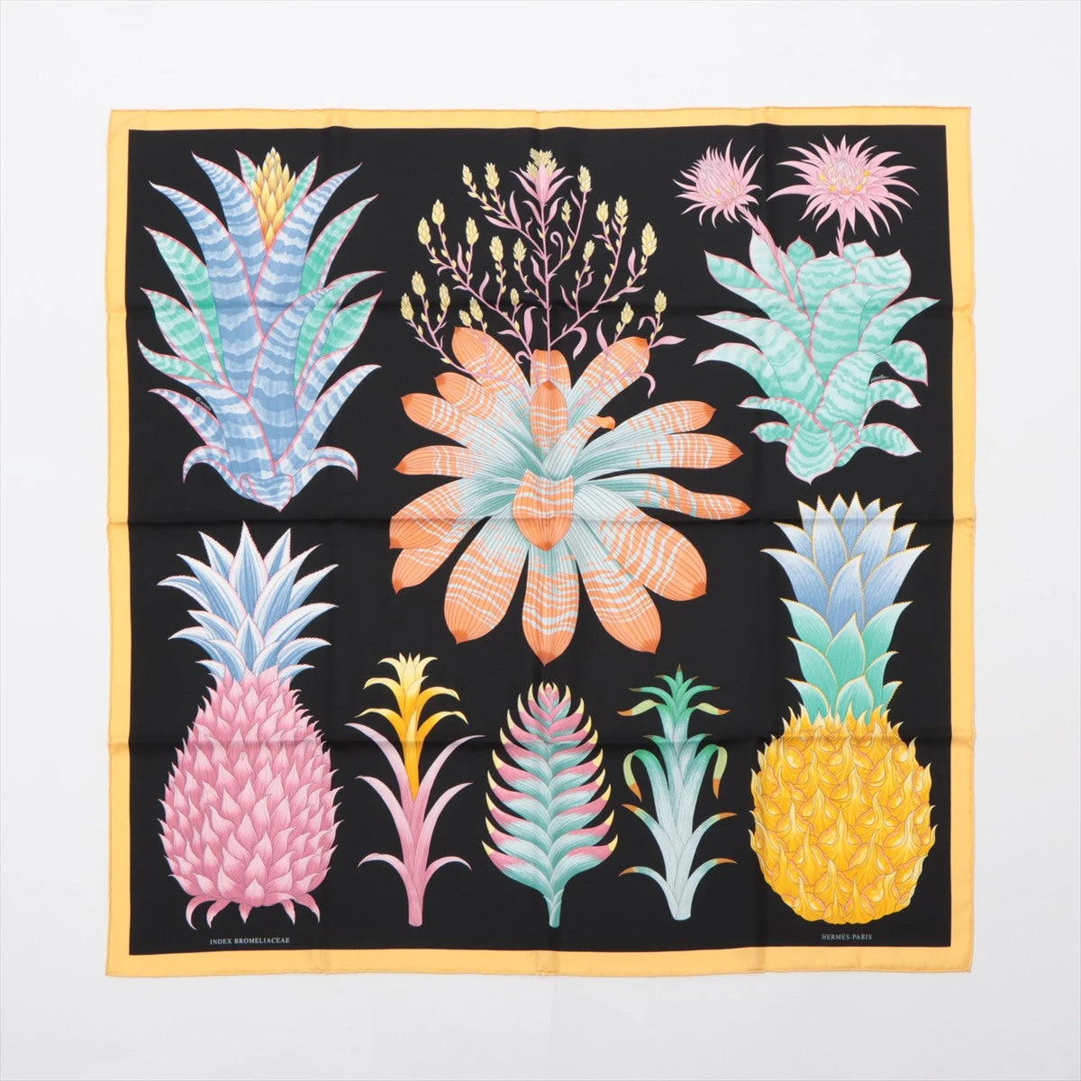 HERMES】エルメス『カレ90 ブロメリアの目録 INDEX BROMELIACEAE