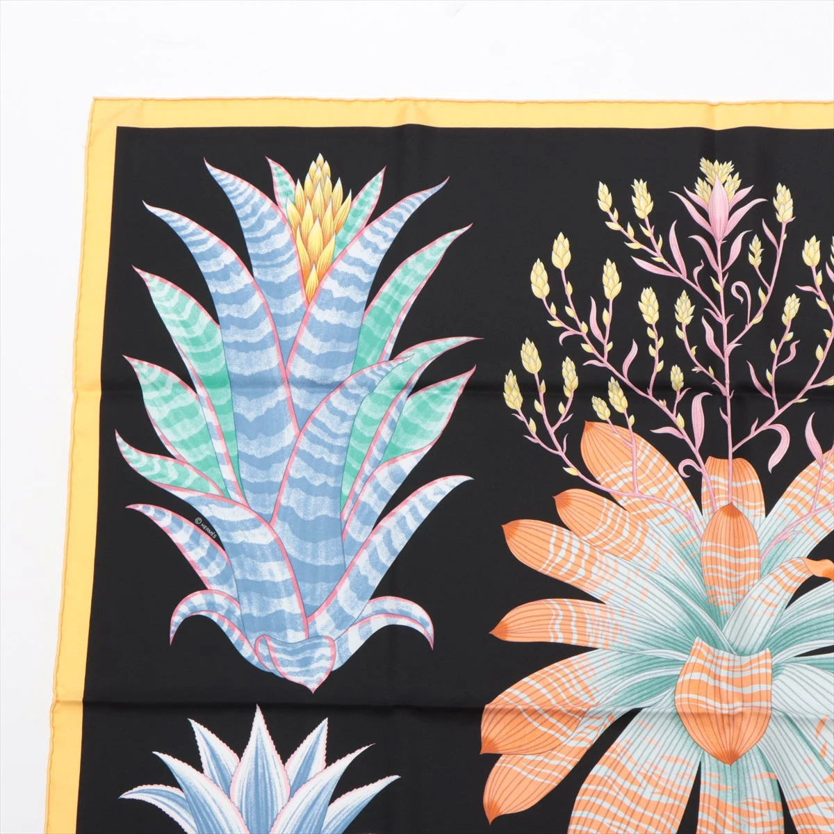 エルメス カレ90 INDEX BROMELIACEAE ブロメリアの目録 スカーフ