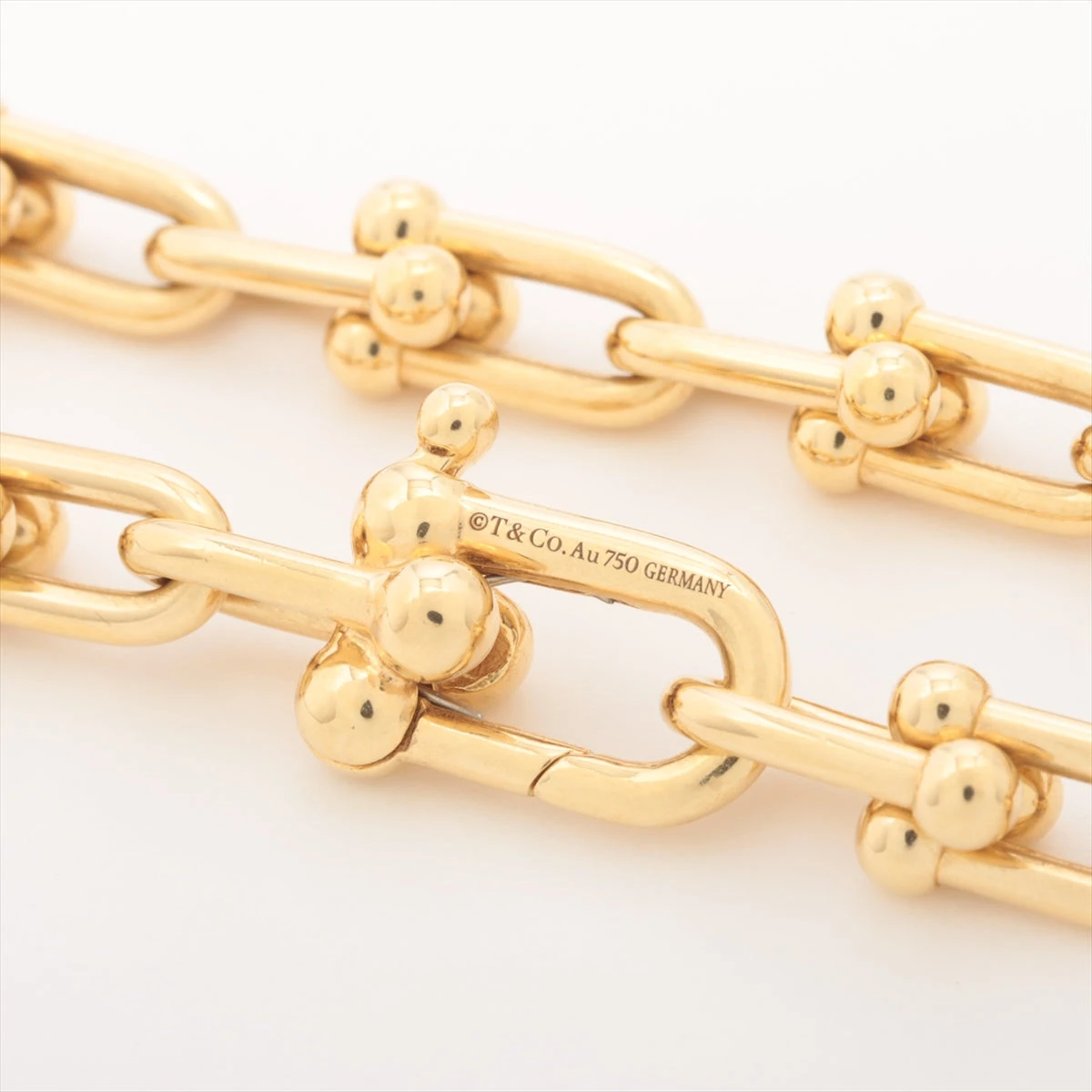 ティファニー ハードウェア スモール リンク ネックレス 750(YG) 38.1g