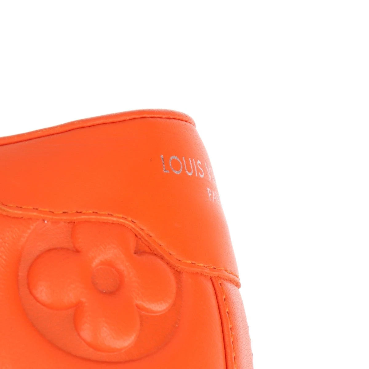 ルイヴィトン　サイズ表記「38 1/2」袋付き　オレンジレザー　ローファー 楽天市場】【美品】 ルイヴィトン 1A8KCP トレイナー ラインスニーカー