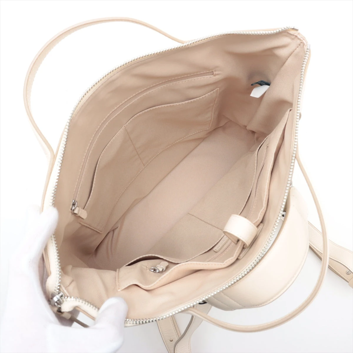 コールハーン レザー バックパック/リュック アイボリー A2883222  