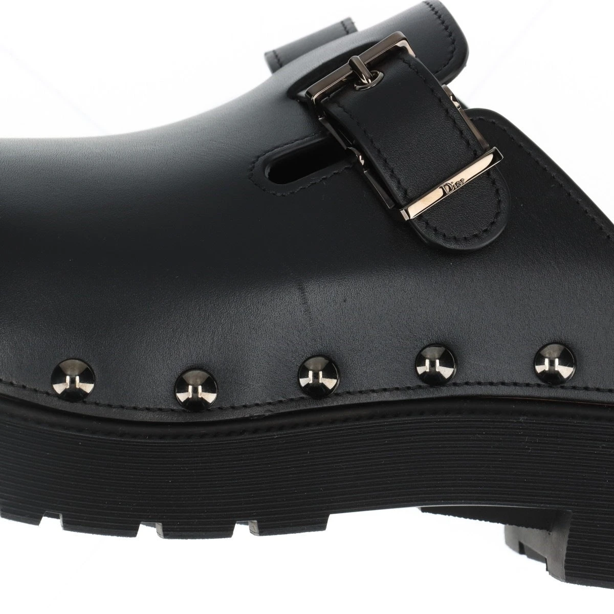 クリスチャンディオール Dior QUAKE 22AW レザー ミュール 38