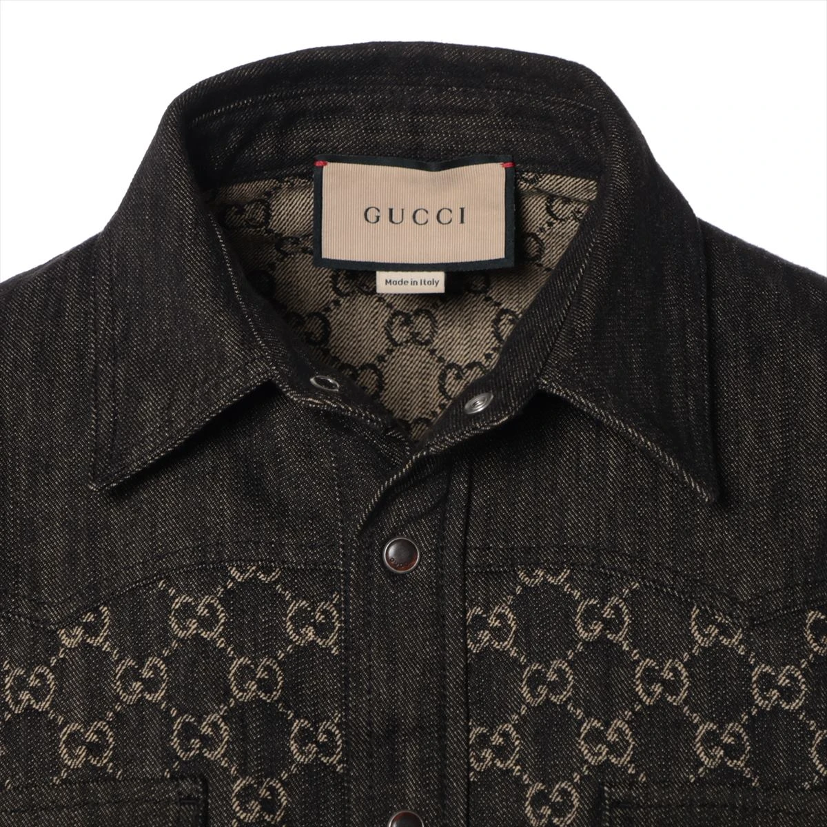 GUCCI グッチ テーラーデニムジャケット 48 デニム コート 中古・古着通販】GUCCI (グッチ) BLIND FOR LOVE デニム