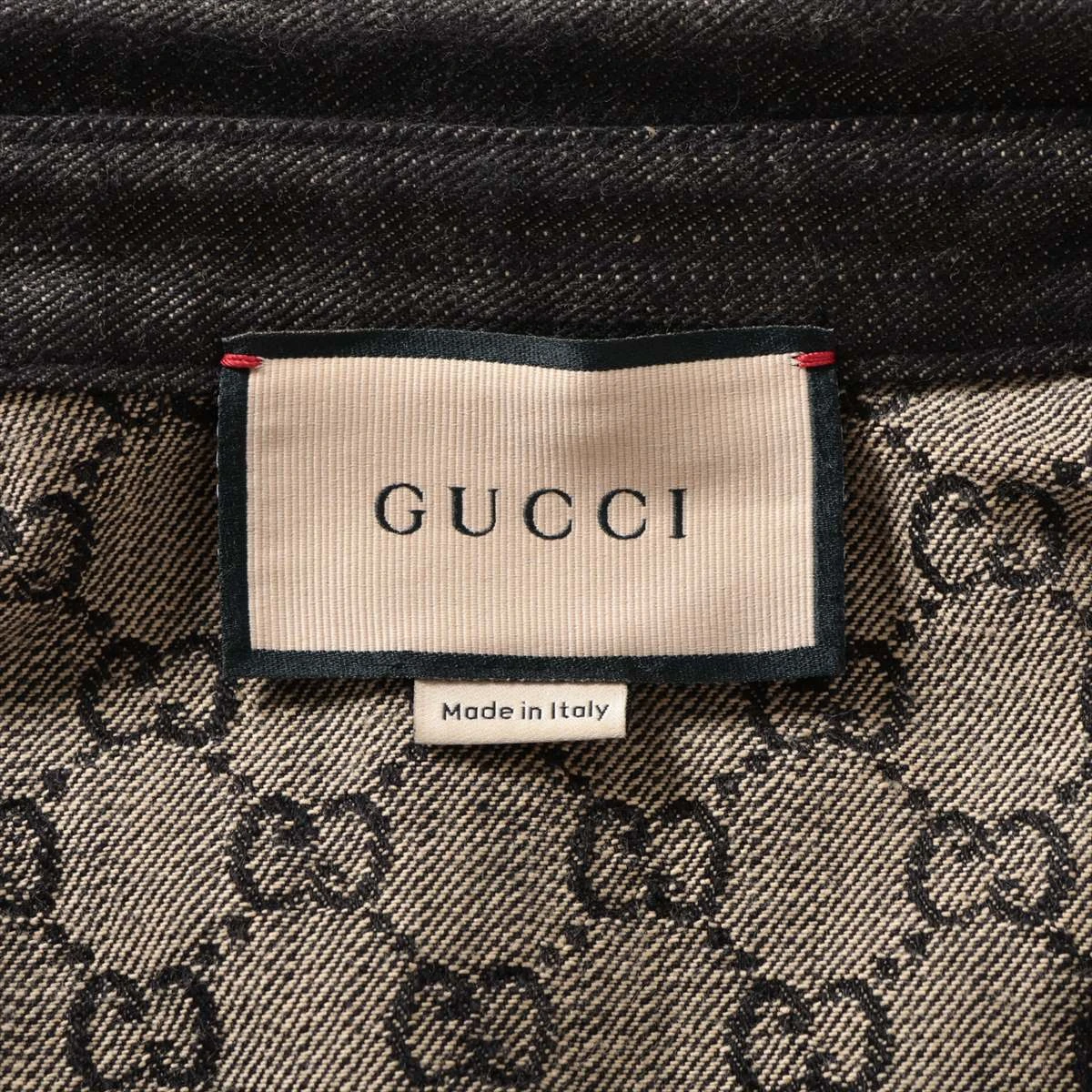 グッチ GGジャカード ミケーレ期 コットン デニムジャケット 48