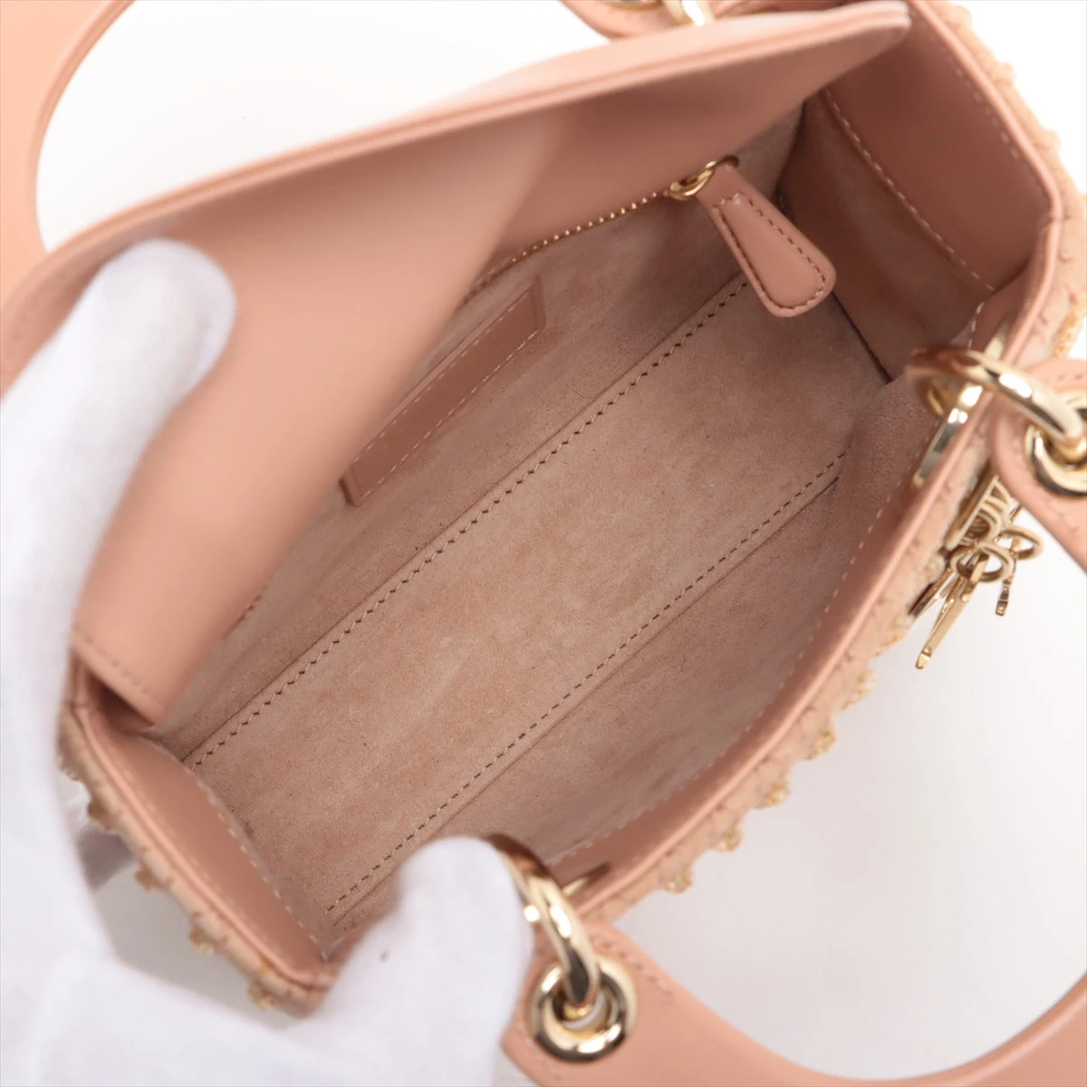 クリスチャンディオール レディディオール ビジュー×スエード 2WAY