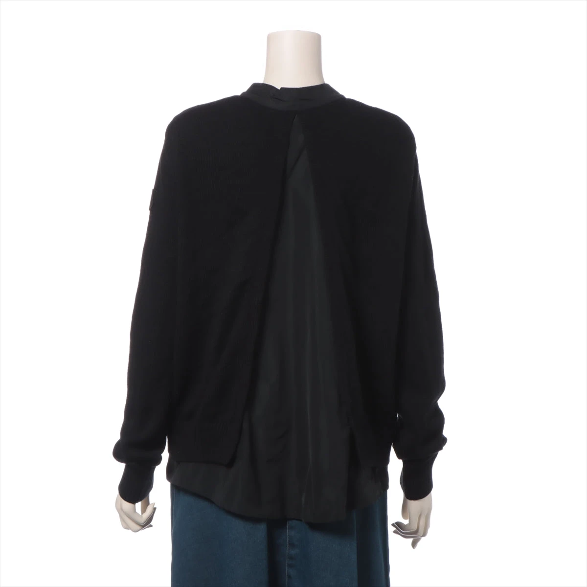 モンクレール 22年 ウール カーディガン M レディース ブラック