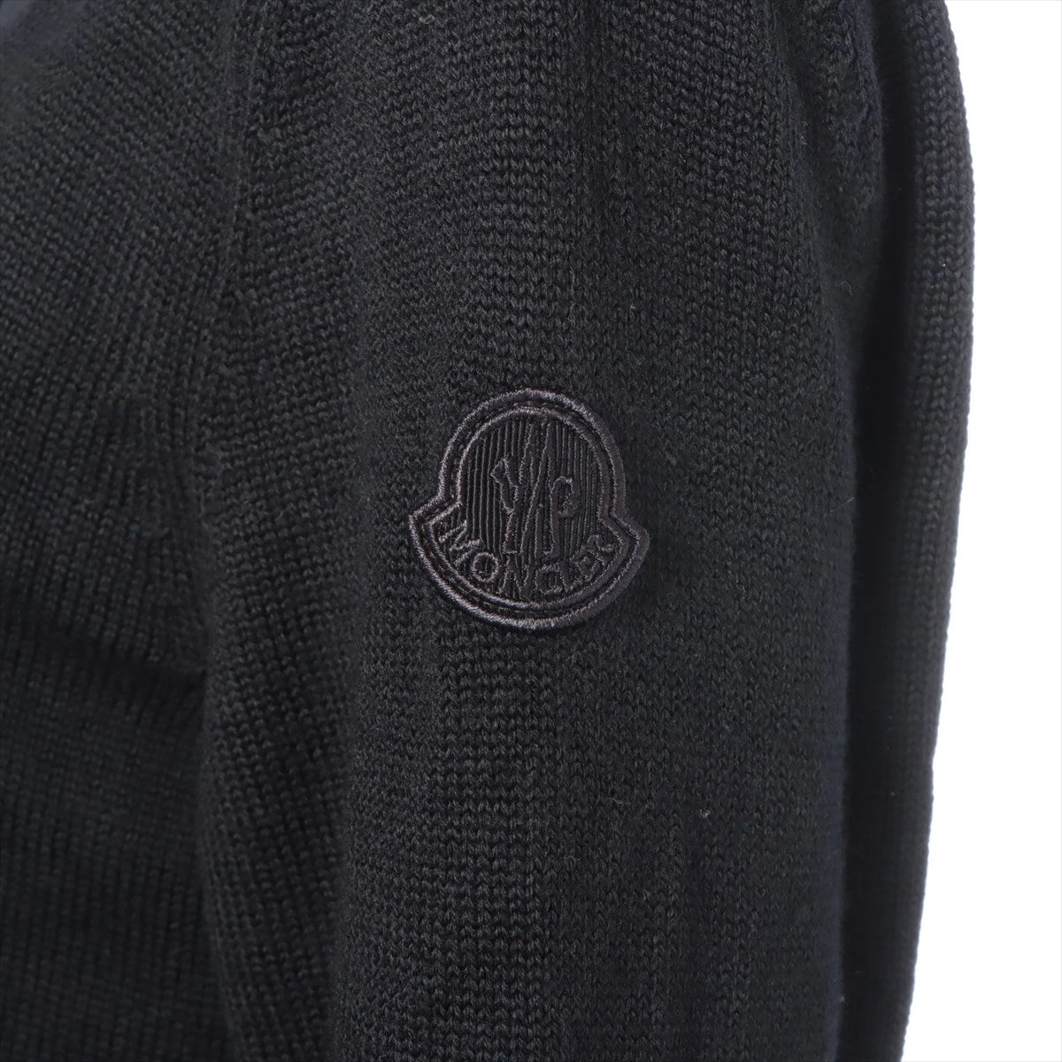 モンクレール 22年 ウール カーディガン M レディース ブラック