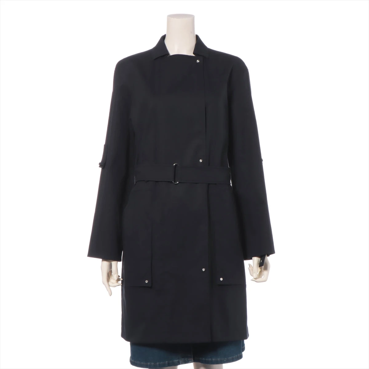 HERMES マルジェラ期 ラムスキン ベルト付き ジップアップ レザーコート