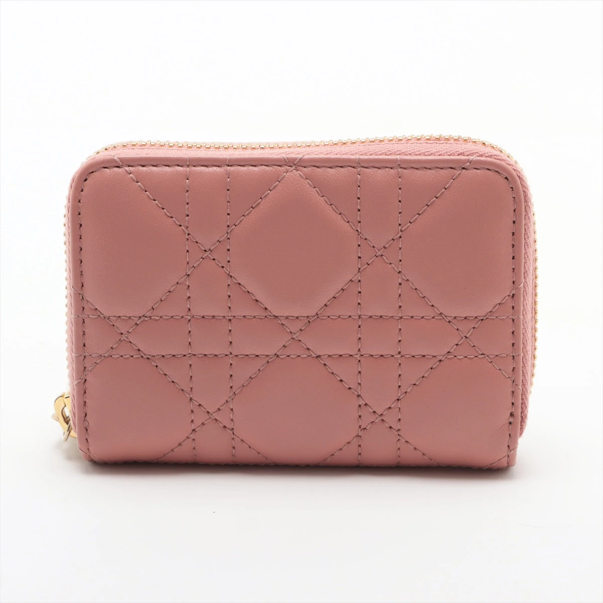 Dior CD 財布 本革 ピンク クリスチャンディオール レディディオール レザー 財布 ピンク