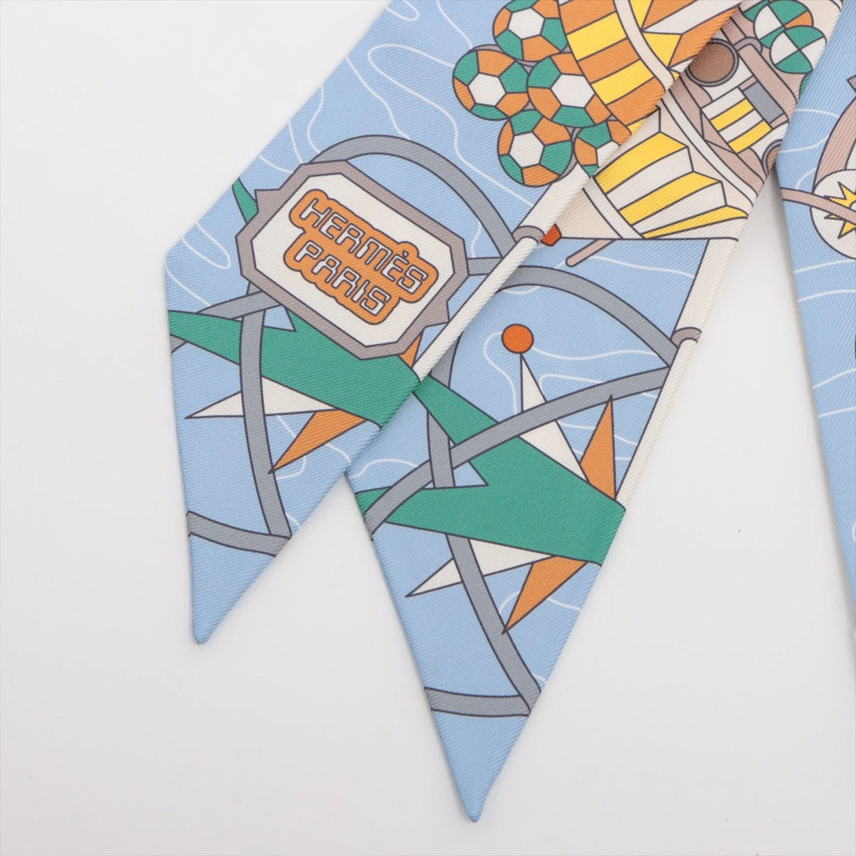 エルメス ツイリー HERMES SCARF ODYSSEY スカーフ シルク ライト