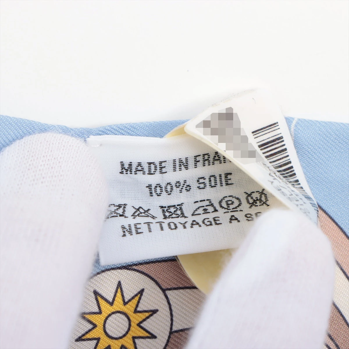 エルメス ツイリー スカーフ シルク100 水色 エルメス ツイリー HERMES SCARF ODYSSEY スカーフ シルク ライト