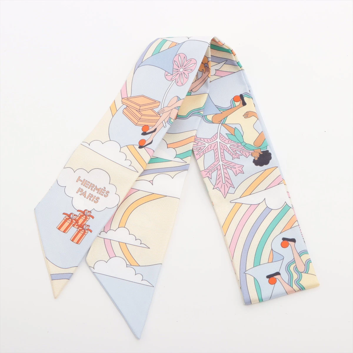 エルメス ツイリー CARRES VOLANTS 空飛ぶカレ スカーフ シルク