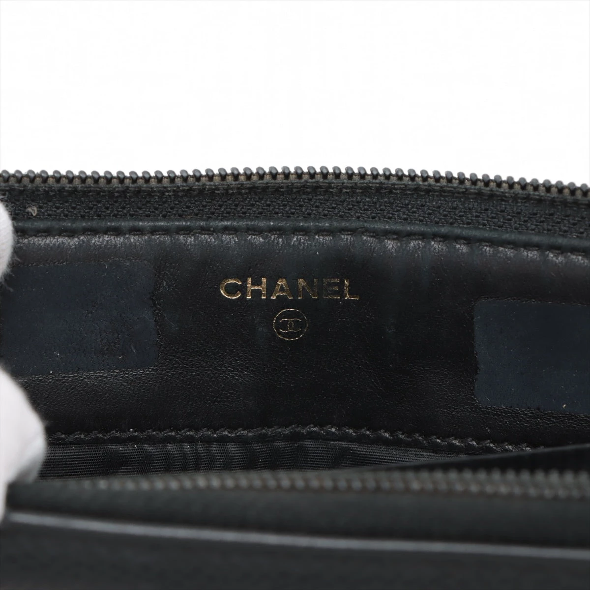 CHANEL シャネル ココマーク キャビアスキン ラウンドジップウォレット シャネル ココマーク キャビアスキン ラウンドジップウォレット