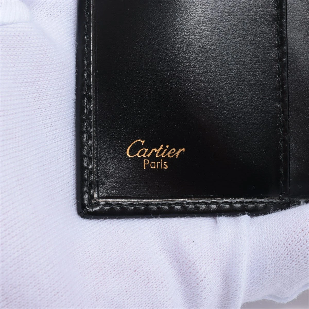カルティエ パンテール レザー キーケース ブラック A2883505
