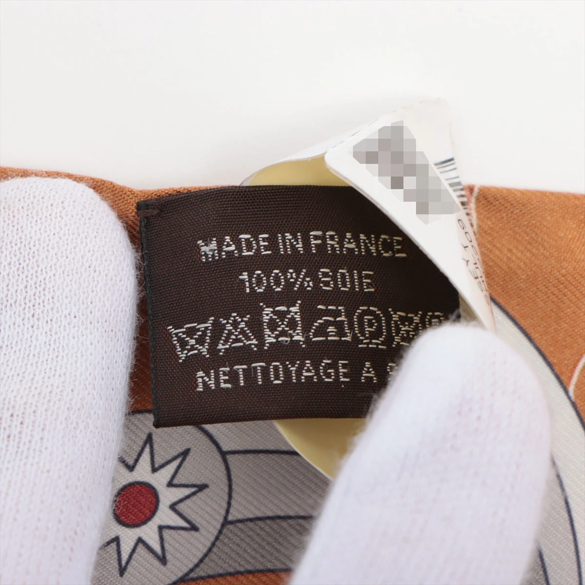 エルメス ツイリー HERMES SCARF ODYSSEY スカーフ シルク ブラウン