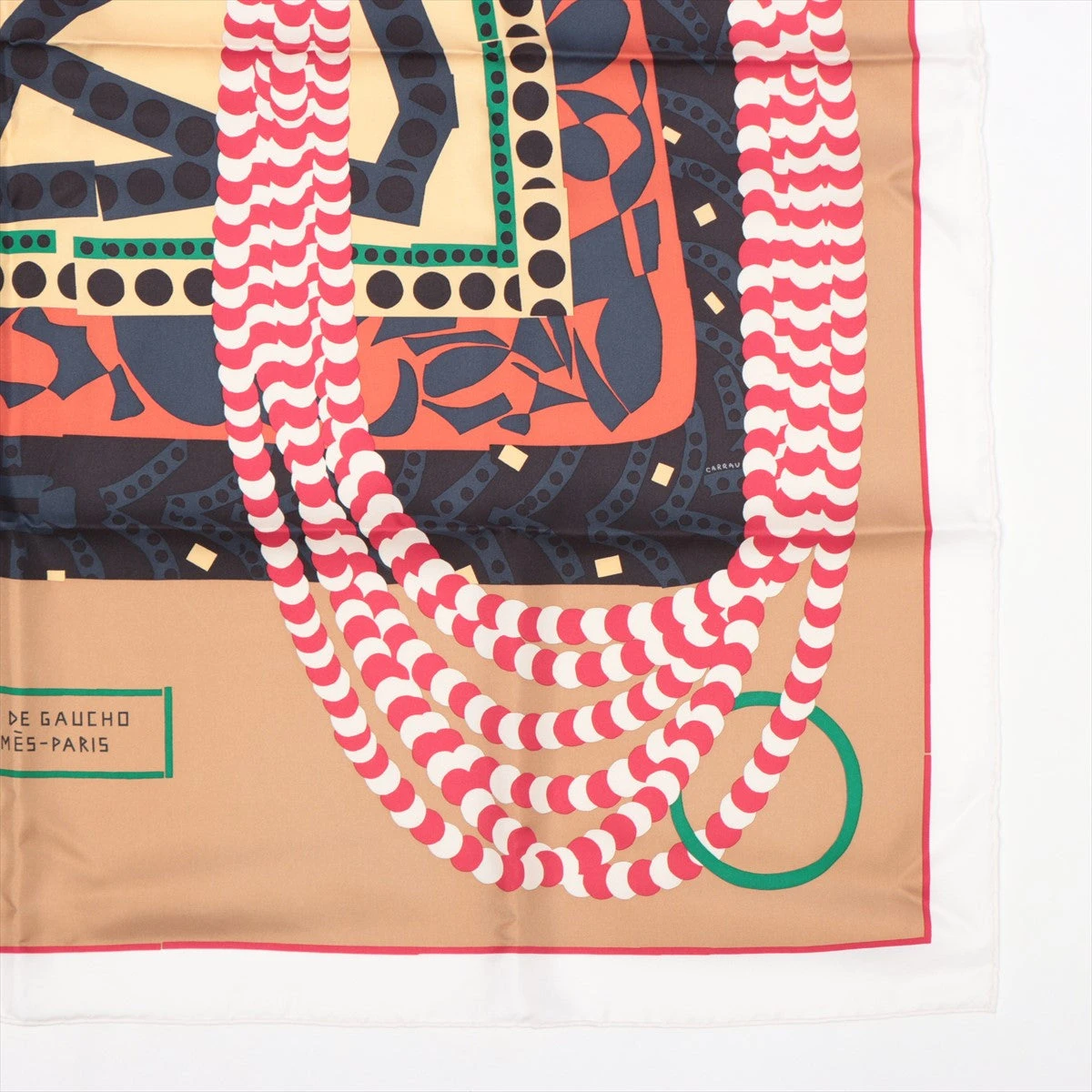 エルメス カレ90 Silla de Gauchoガウチョの鞍 スカーフ シルク エルメス カレ90 Silla de Gauchoガウチョの鞍 スカーフ シルク