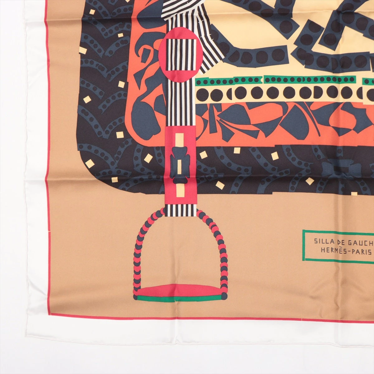 エルメス カレ90 Silla de Gauchoガウチョの鞍 スカーフ シルク