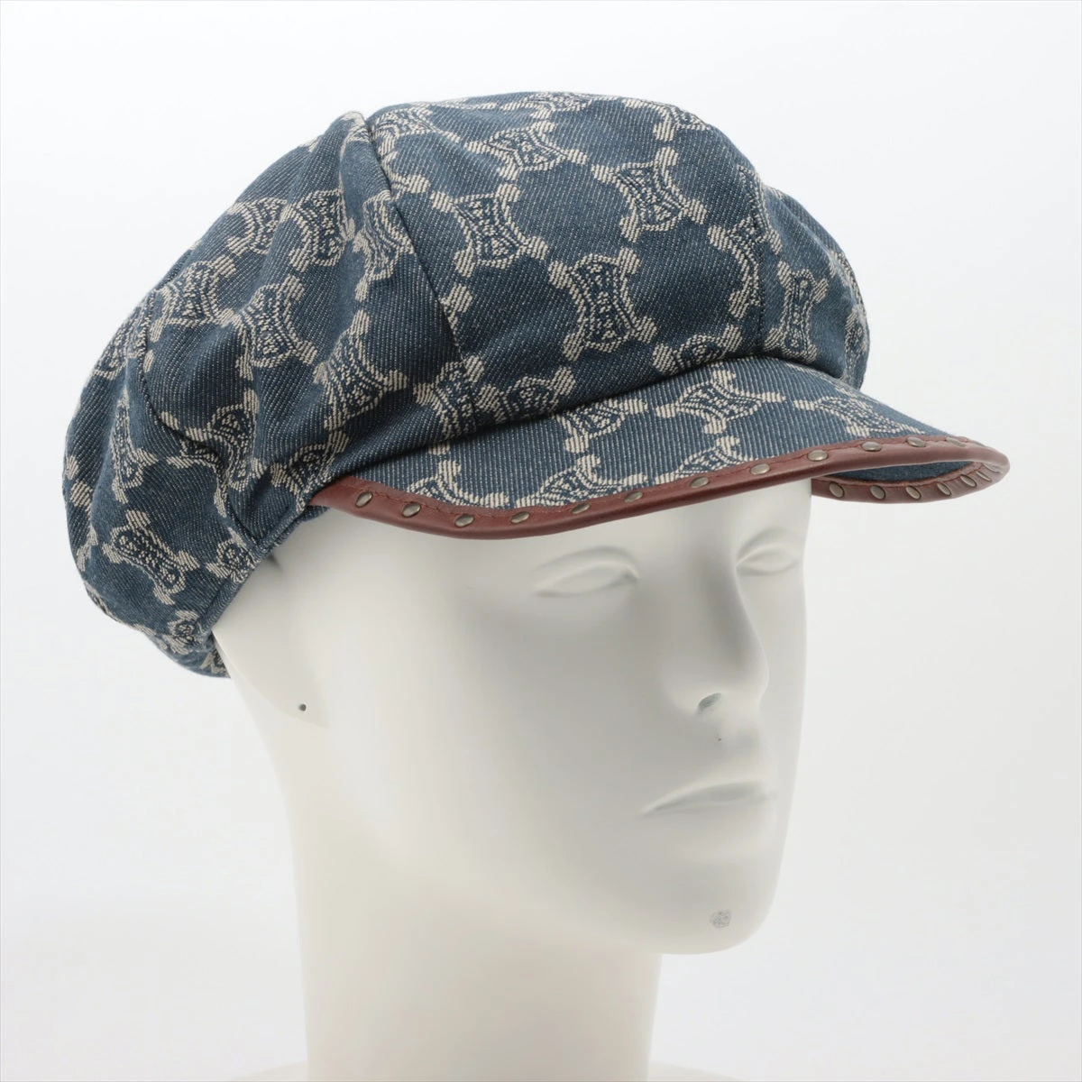 セリーヌ マカダム キャスケット M デニム ブルー A2905281｜中古