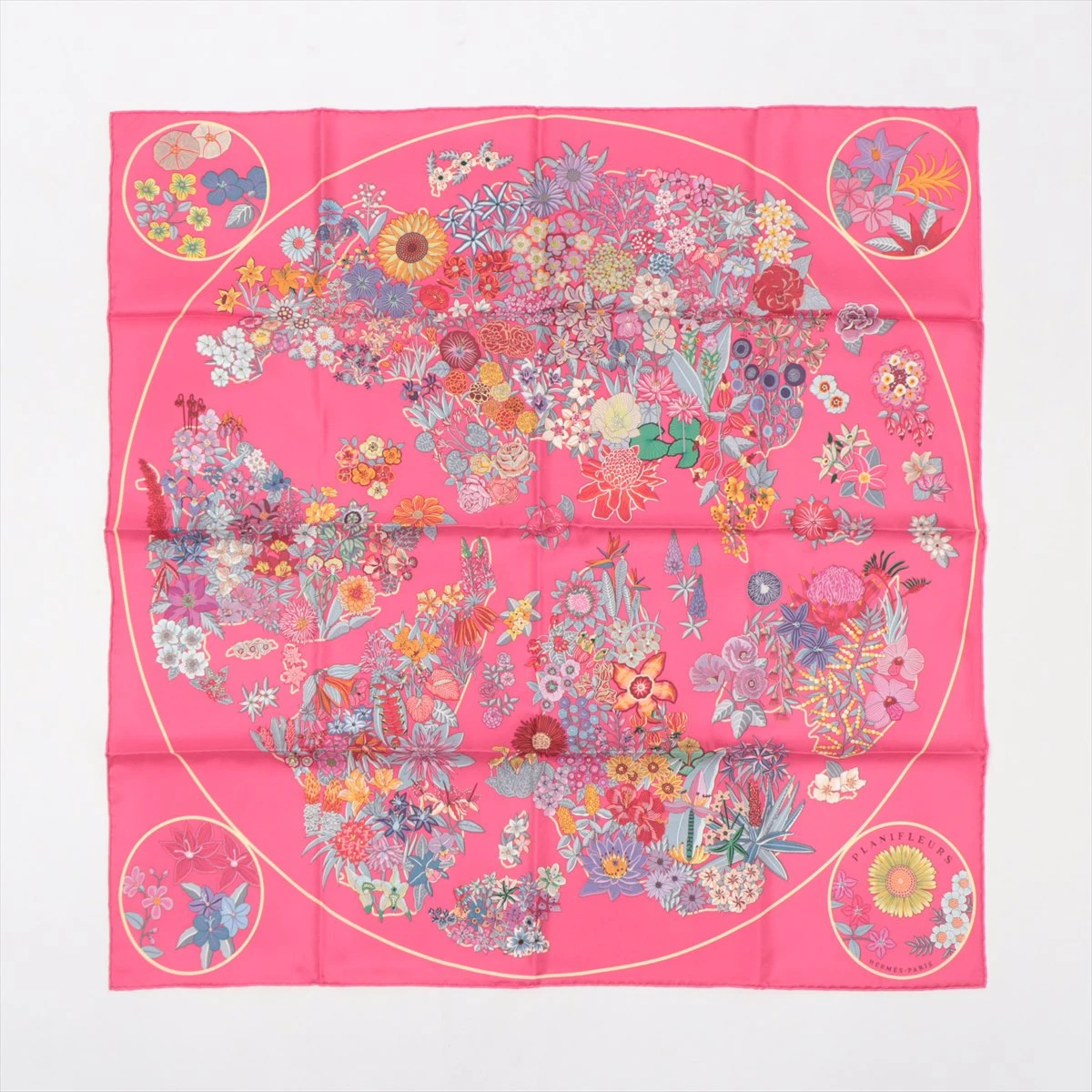 2504-193｜エルメス カレ 90 スカーフ シルク ピンク HERMES エルメス スカーフ カレ90 CARRE シルク ピンク 【ROBE LEGERE