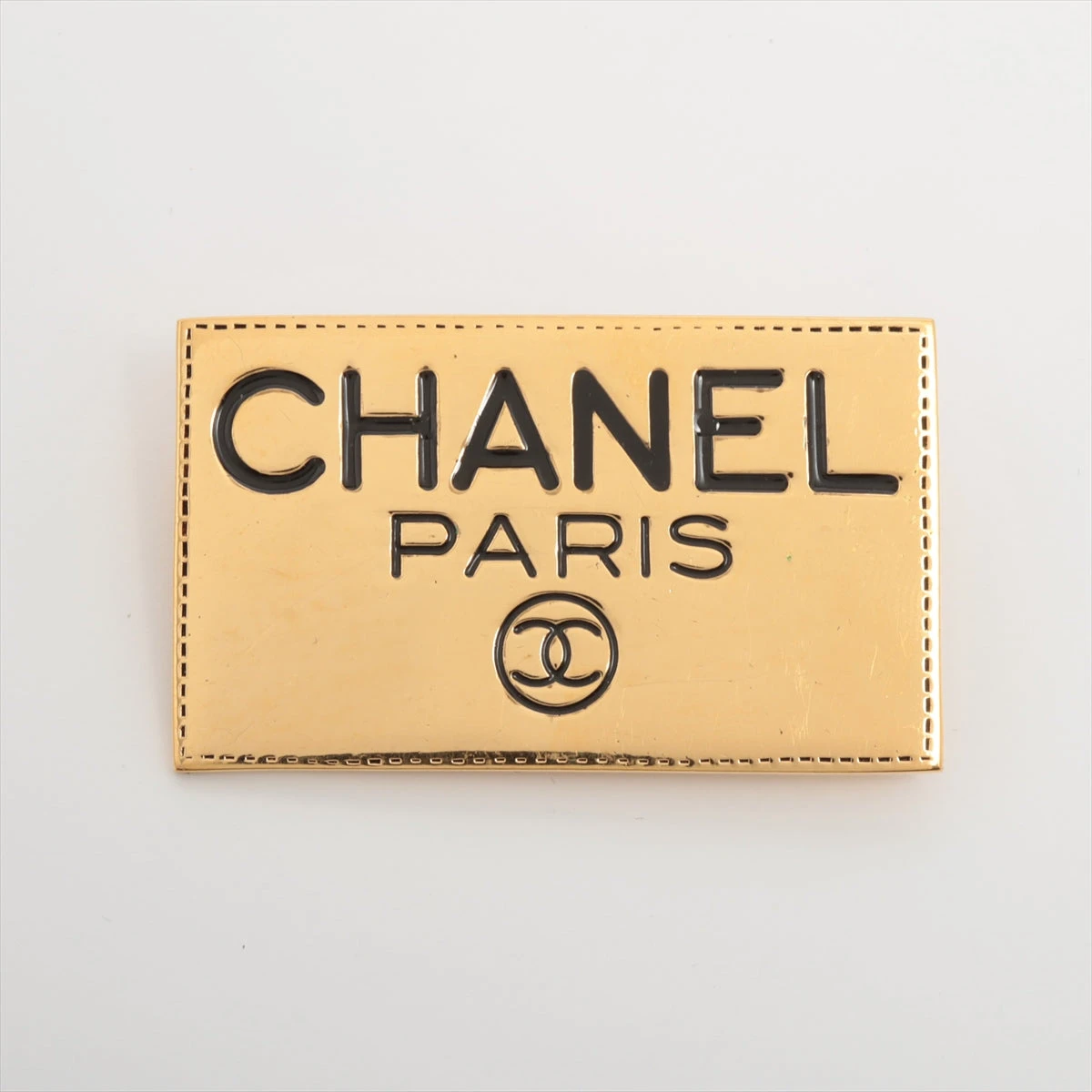 CHANEL シャネル　ブローチ　ゴールド　プレート CHANEL - シャネル CHANEL ブローチ コサージュ ゴールド ココ