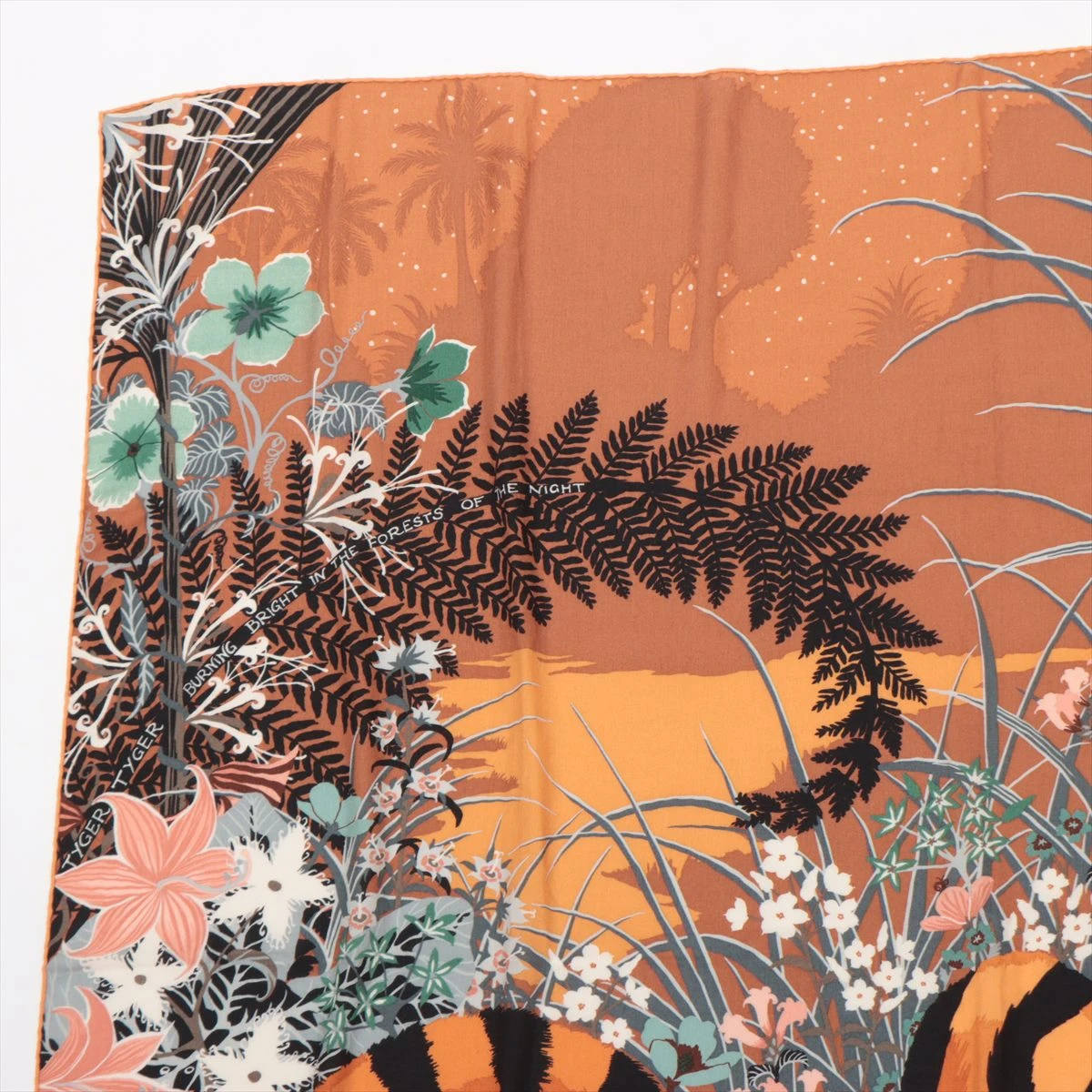 エルメス 【美品】TYGER TYGER タイガータイガー カシミヤ/シルク Tyger Tyger scarf 70 - Brown | Hermès USA
