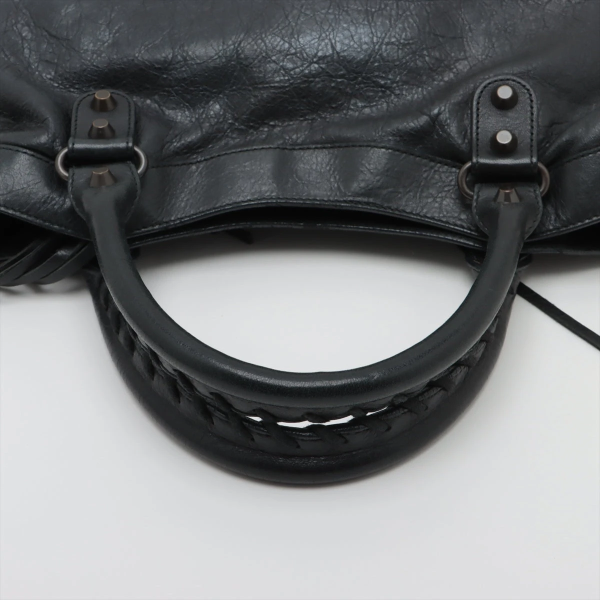 バレンシアガ ザ・タウン レザー 2WAYハンドバッグ ブラック 240579