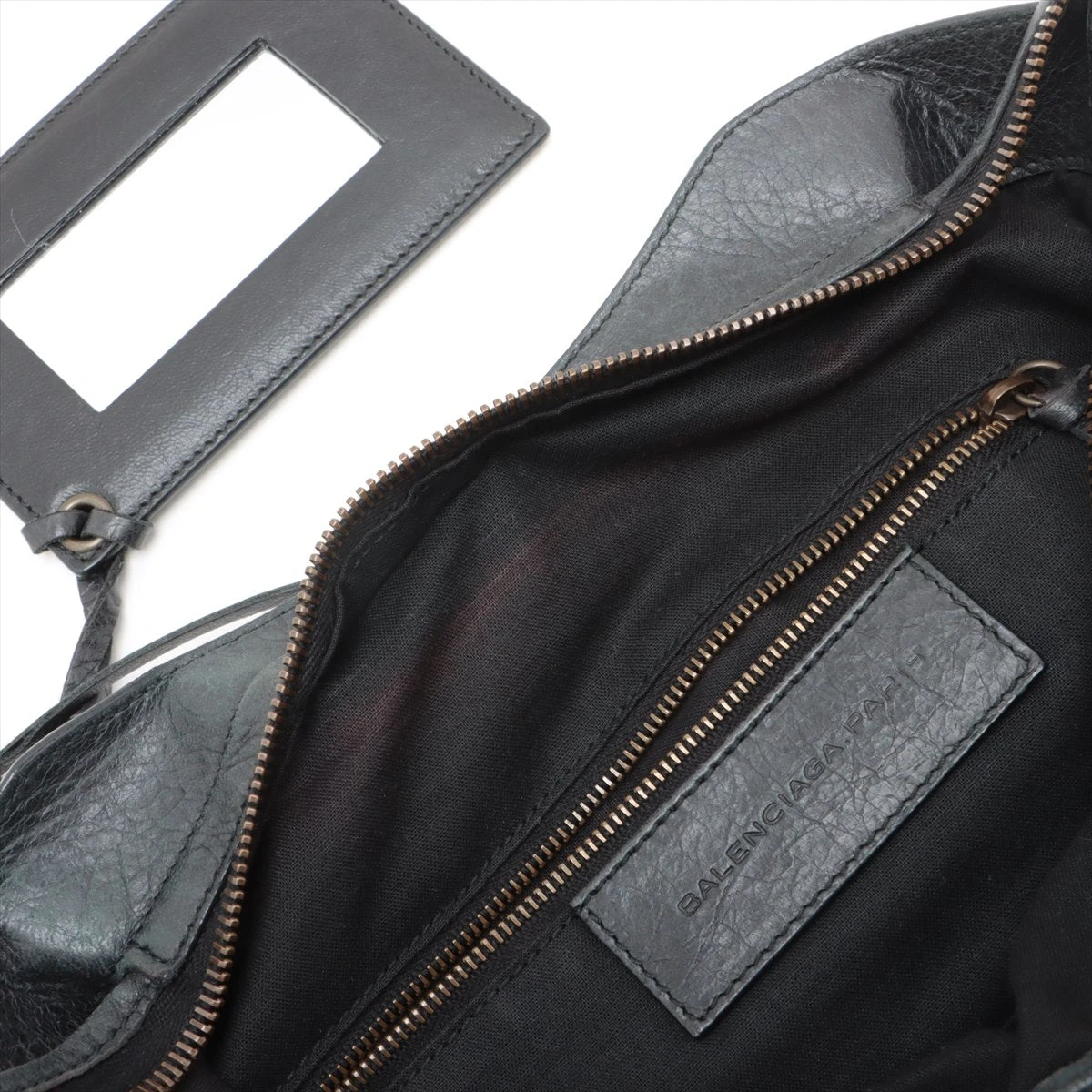 バレンシアガ ザ・タウン レザー 2WAYハンドバッグ ブラック 240579