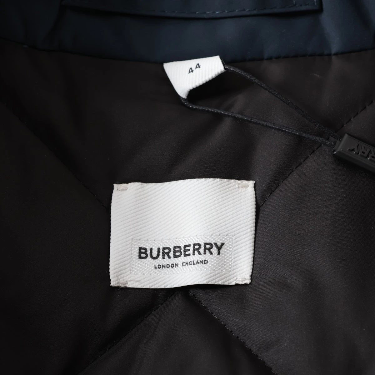 【BURBERRY】バーバリー ネイビー系 トレンチコート メンズ 44 バーバリー ティッシ期 ポリエステル トレンチコート 44 メンズ