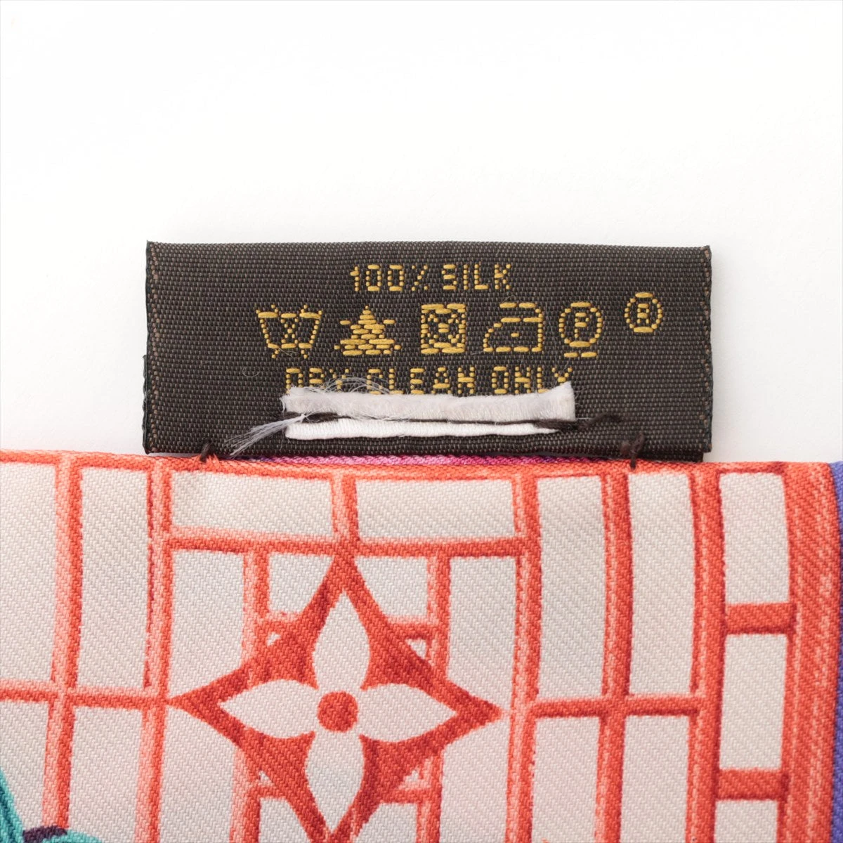 ヴィトン 402470 スカーフ シルク パープル AY014881｜中古
