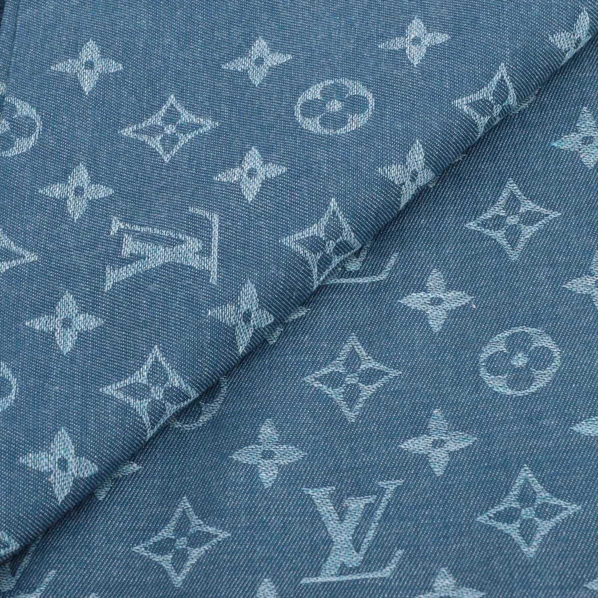LOUIS VUITTON ストール・モノグラム エッセンシャル ブルー ヴィトン ストール モノグラム エッセンシャル M71618 コットン