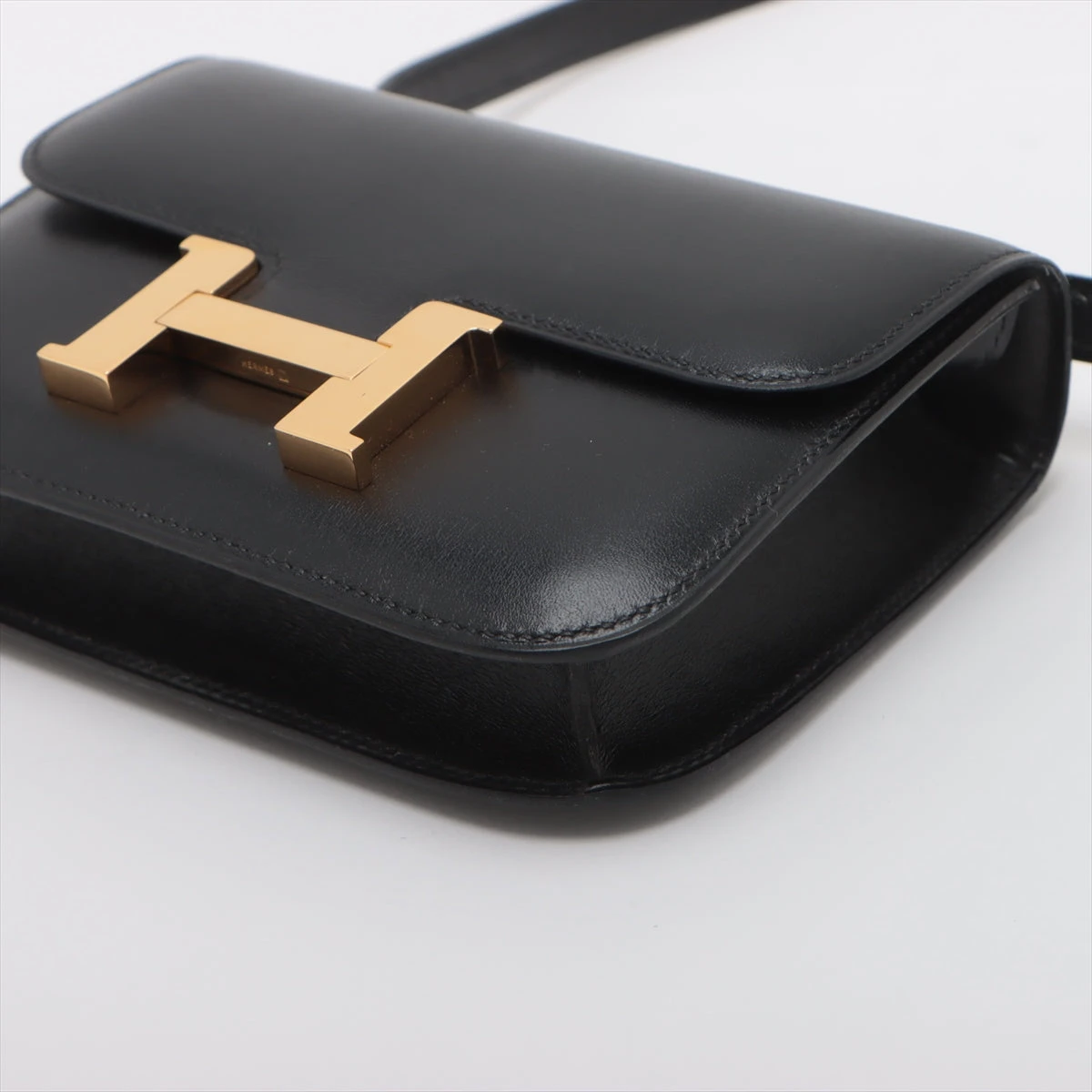 エルメス コンスタンス ミクロ14 ボックスカーフ ブラック