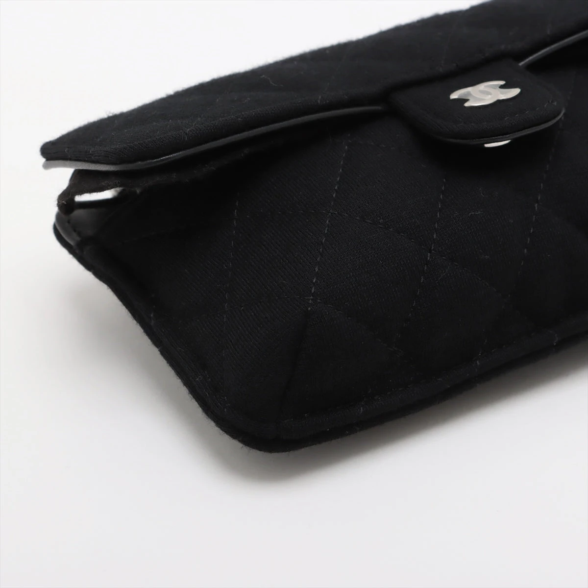 シャネル　マトラッセ　コットン　チェーン　ショルダーバッグ シャネル マトラッセ コットン×レザー チェーンショルダーバッグ エコ