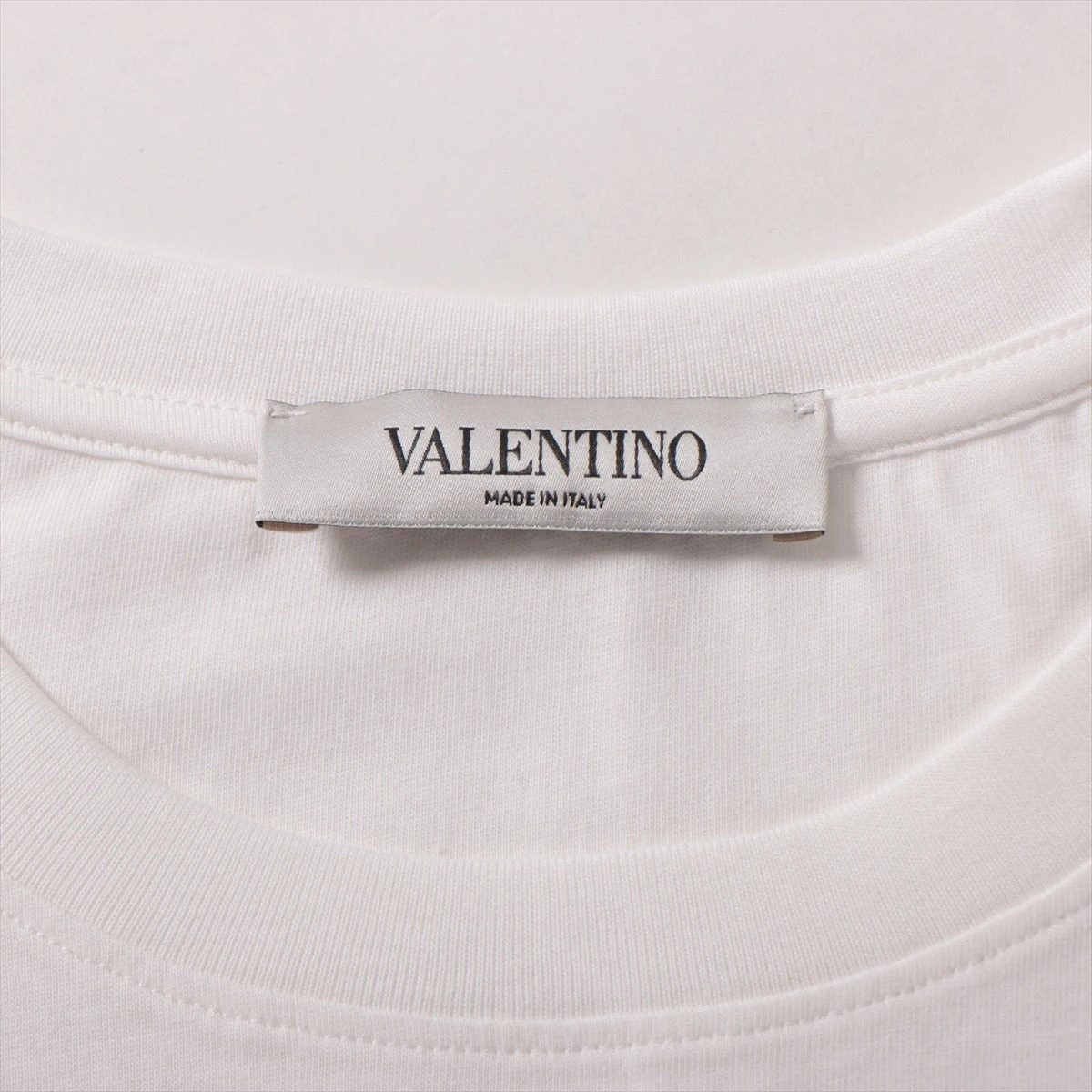 ヴァレンティノ VLTNロゴ コットン Tシャツ XS メンズ ホワイト
