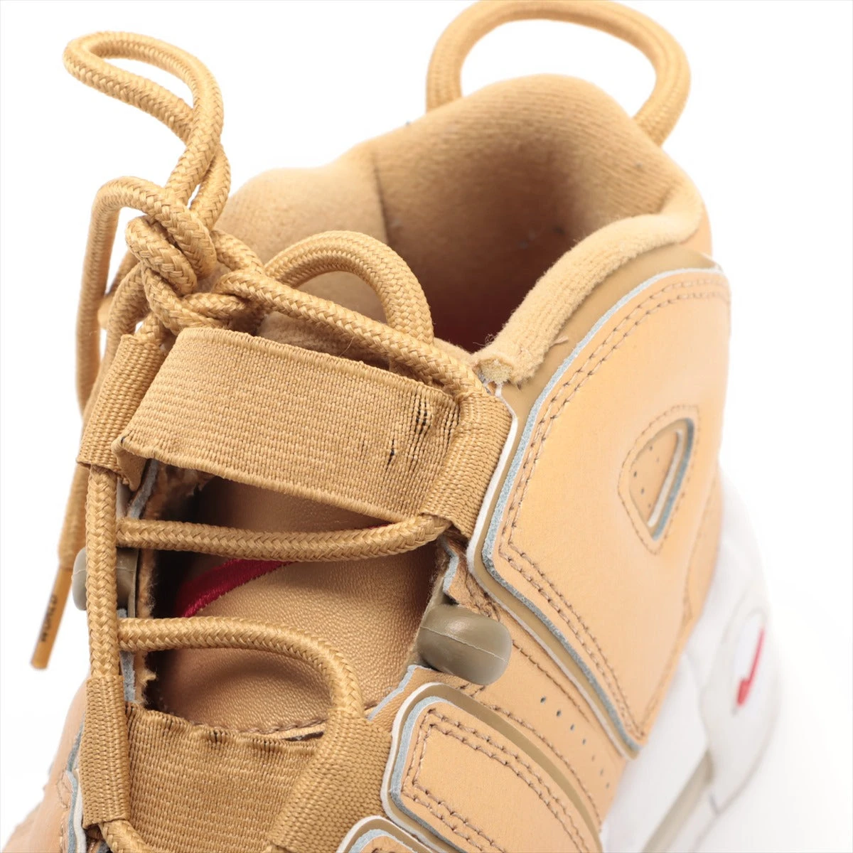 ナイキ×シュプリーム AIR MORE UPTEMPO レザー ハイカット