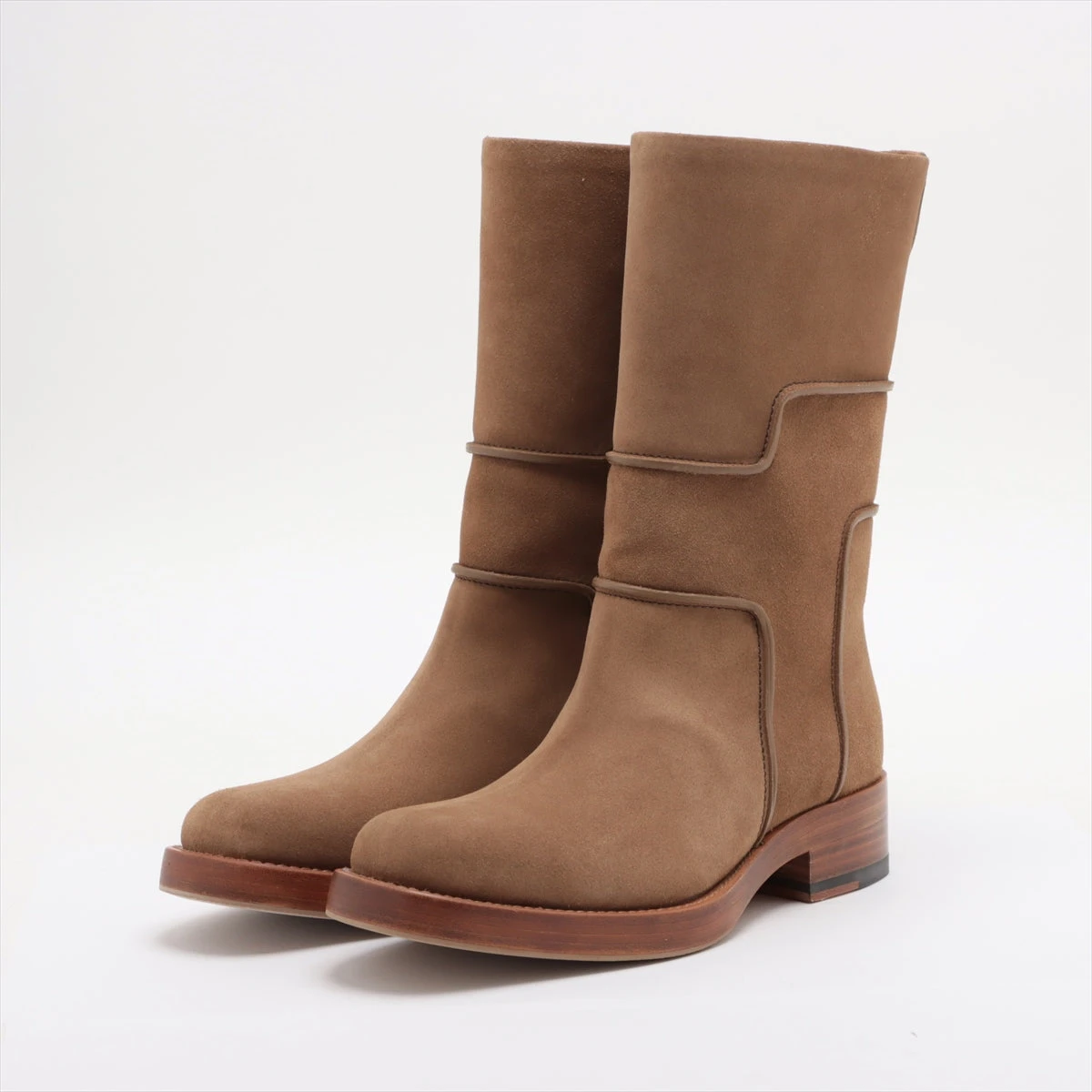 HERMES ブラウン アンクルブーツ 37 HERMES ブラウン アンクルブーツ 37