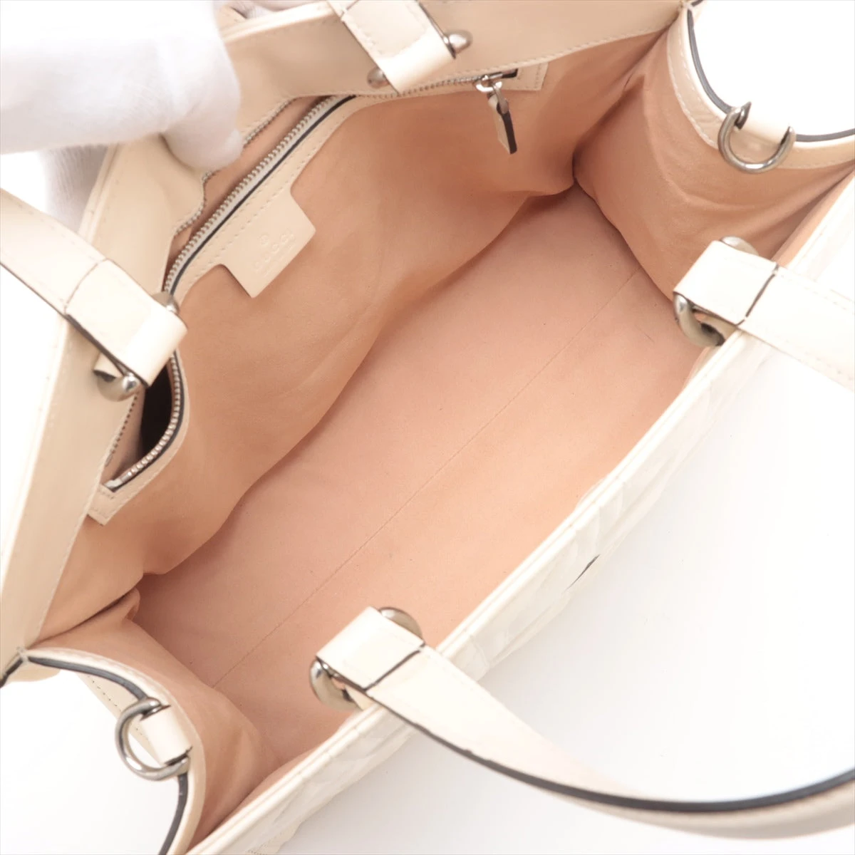 グッチ ディオニュソス レザー 2WAYハンドバッグ アイボリー グッチ ディオニュソス レザー 2WAYハンドバッグ アイボリー