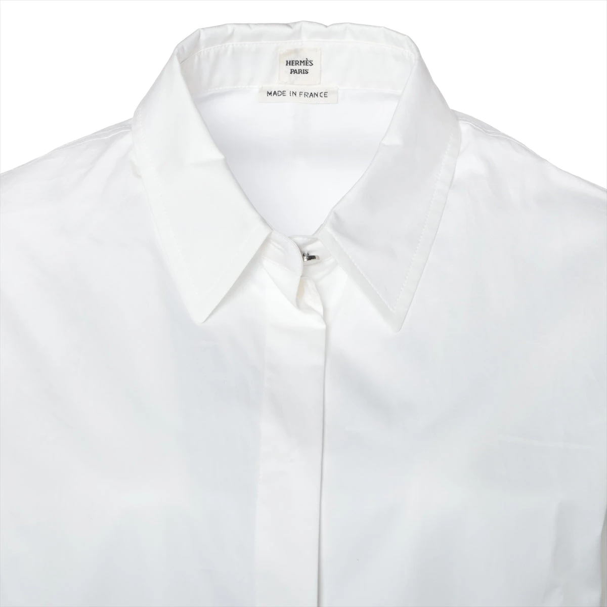 エルメス 24SS コットン シャツ 36 レディース ホワイト
