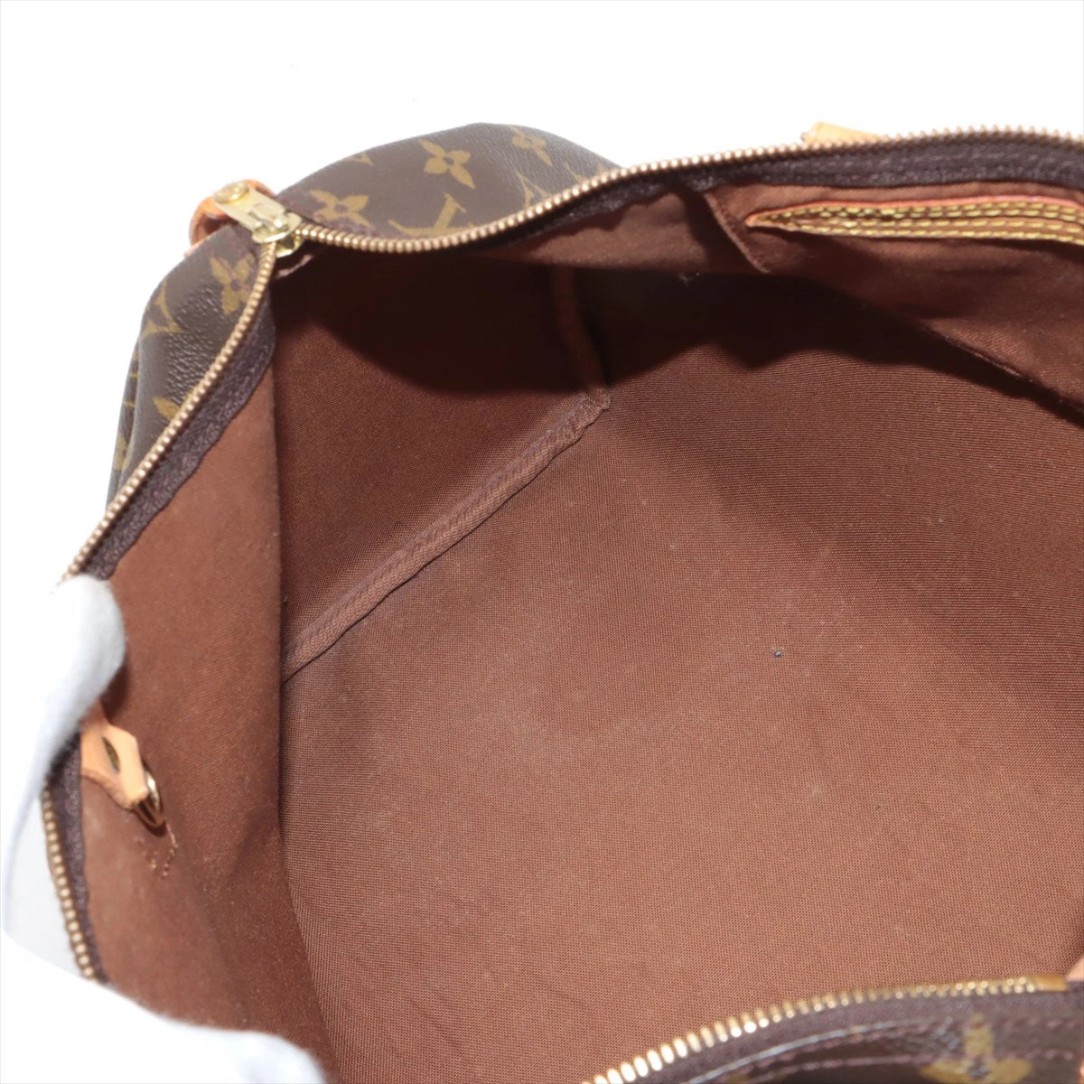 ヴィトン モノグラム スピーディ40 M41522 ファスナープルレザー亀裂