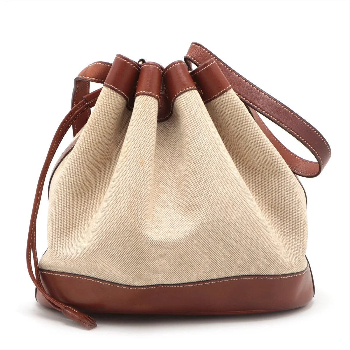 エルメス マーケットGM トワルアッシュ×バレニア ブラウン ゴールド