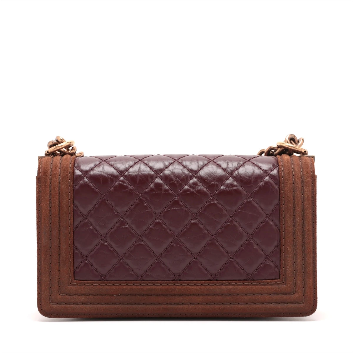 Chanel シャネル ダークブラウン レザー ゴールドバックル 綺麗
