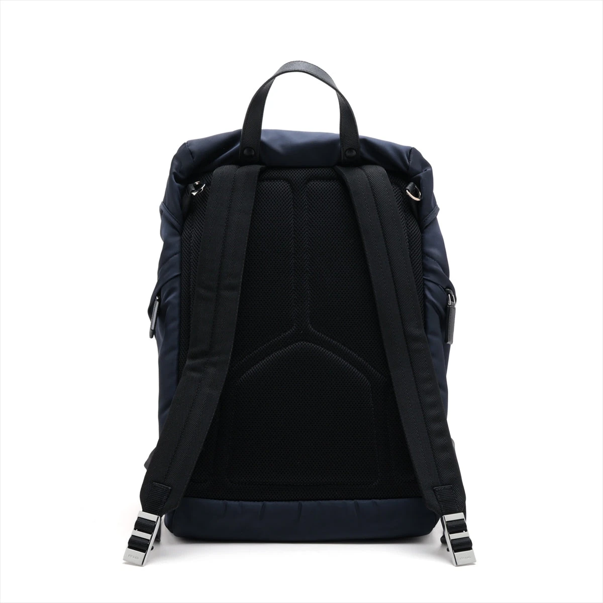 プラダリュック Prada Black Vela Nylon Mini Crossbody Backpack Bag - BZ0029