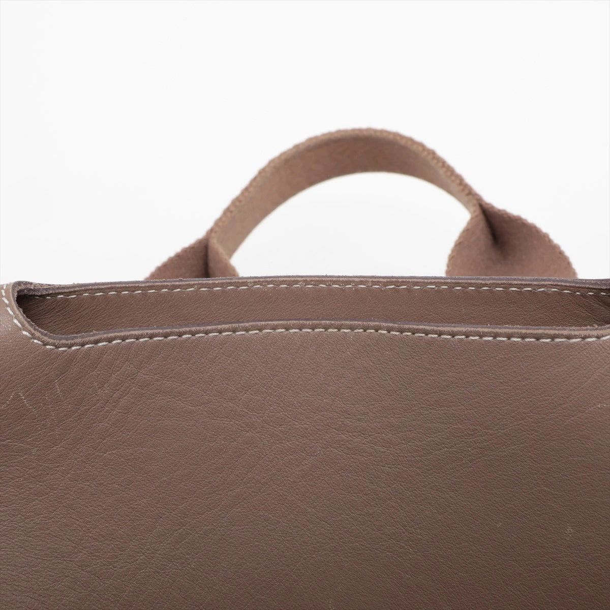 エルメス ヴァルパライソPM トワルシェブロン×レザー エトゥープ