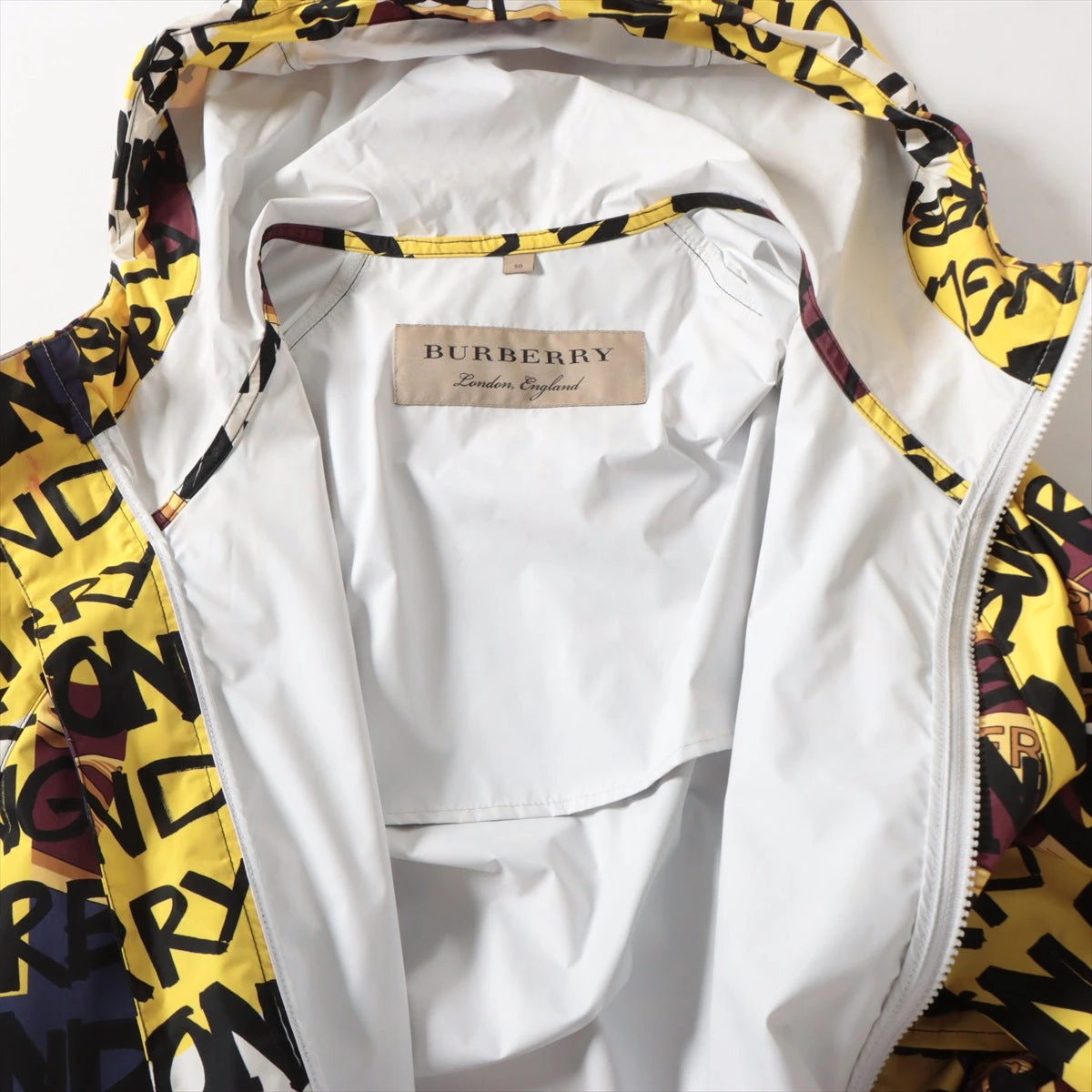 バーバリー ナイロン×ポリウレタン コート 50 メンズ マルチ