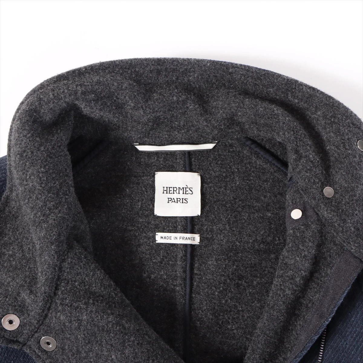 HERMES ウールコート グレー HERMES ウールコート グレー