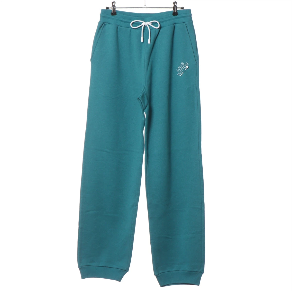 ヴィトン 22AW コットン スウェットパンツ M メンズ ブルー