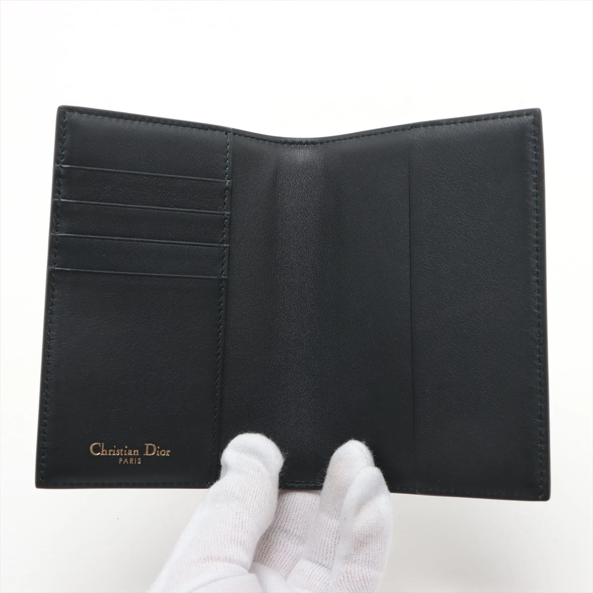 Christian Dior パスポートケース ネイビー オブリーク Christian Dior