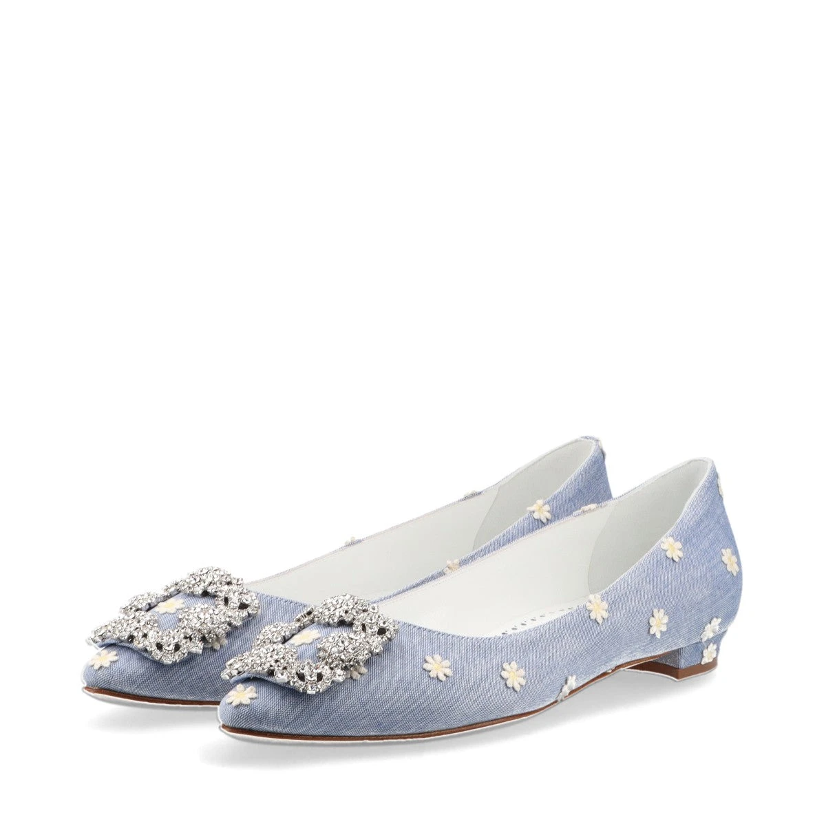 箱付き/美品＊マノロブラニク キャロリン バッグストラップ【36】ブルー マノロ ブラニクのあのアイコンシューズが10周年！完全数量限定