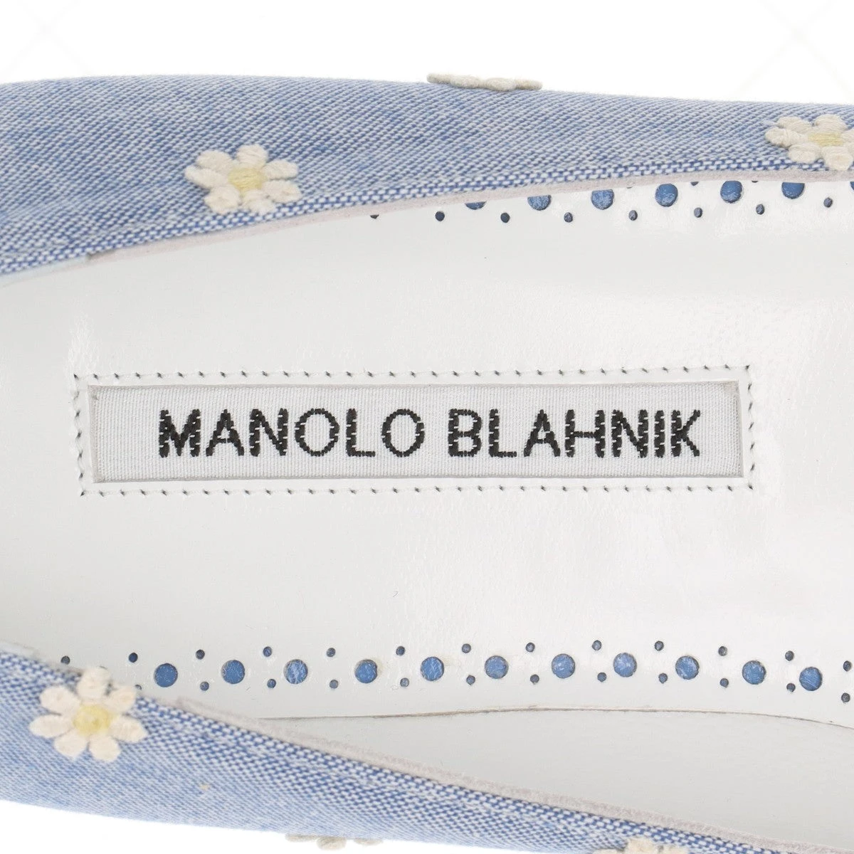 マノロ　ハンギシ　フラット　レザー　ホワイト　Size36 マノロ ハンギシ フラット レザー ホワイト Size36 マノロ