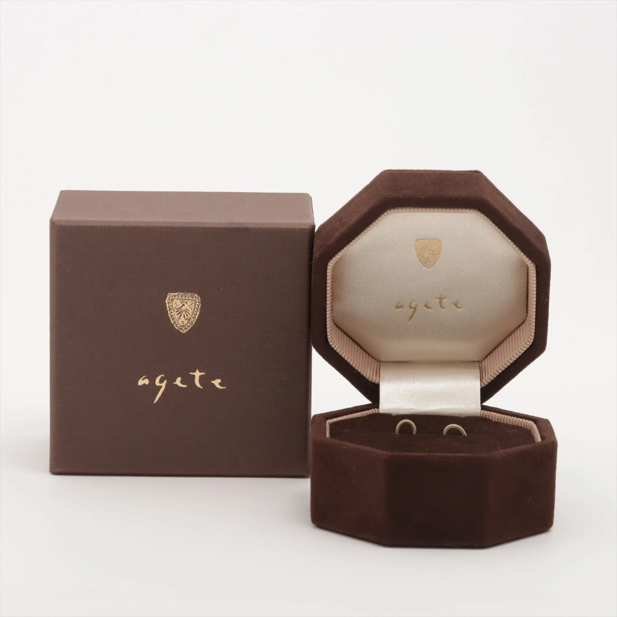 アガット ピアス K10(YG) 0.5g NP033996｜中古ブランド品・ブランド 